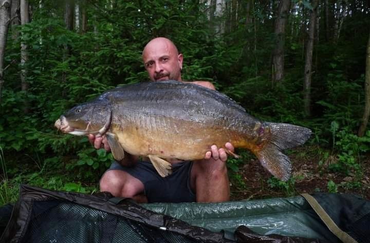 Šupinatý kapr chycený na Prehistoric boilie